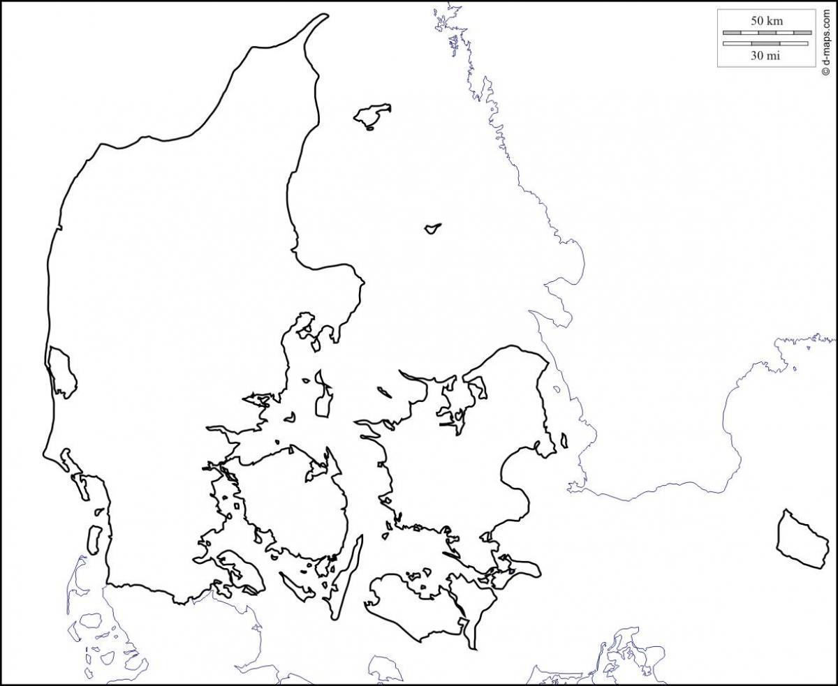 Kaart van denemarke uiteensetting