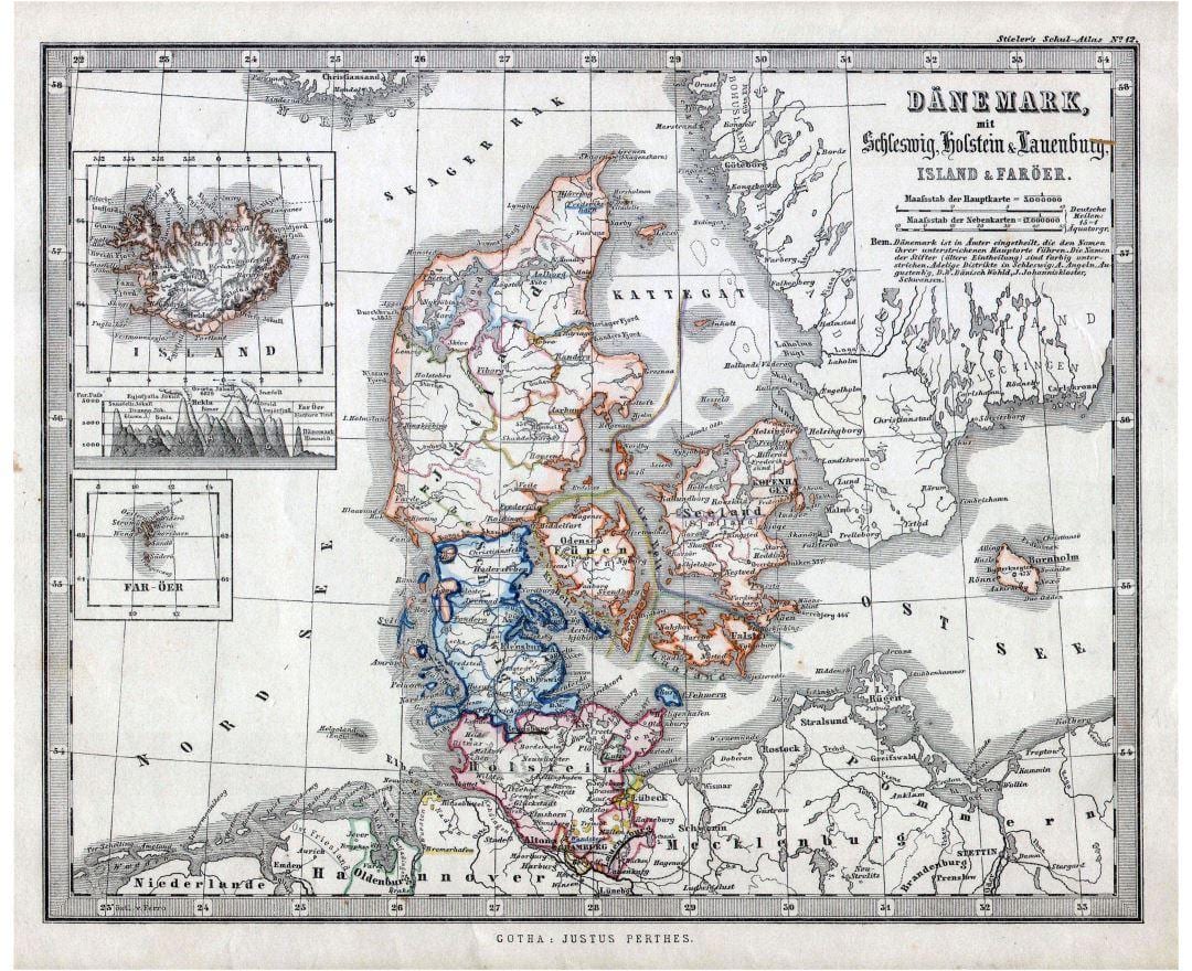 ou kaart van denemarke